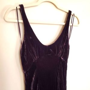 Velvet Ankle-Length Zara Slip Dress